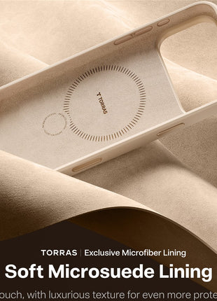 TORRAS Ostand Q Pro Series For iPhone 17 Pro Max Case Magnetic Ring Kickstand Liquid Silicone + PC Phone Cover