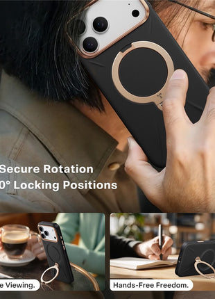 TORRAS Ostand Q3 VegSkin Series For iPhone 17 Pro Max Case Compatible with MagSafe Kickstand Phone Cover