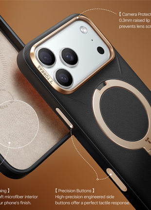 TORRAS Ostand Q3 VegSkin Series For iPhone 17 Pro Max Case Compatible with MagSafe Kickstand Phone Cover