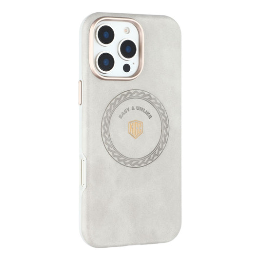 KIGC For iPhone 16 Pro Max Case Compatible with MagSafe PU Leather TPU Phone Back Cover