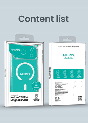 NILLKIN Nature Pro Series for iPhone 17 Pro Max Case Compatible with MagSafe TPU + PC Ultra Clear Phone Case