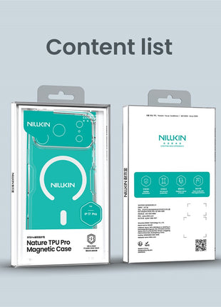 NILLKIN Nature Pro Series for iPhone 17 Pro Case Compatible with MagSafe TPU + PC Ultra Clear Phone Case