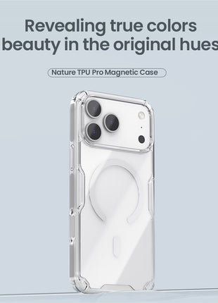 NILLKIN Nature Pro Series for iPhone 17 Pro Case Compatible with MagSafe TPU + PC Ultra Clear Phone Case