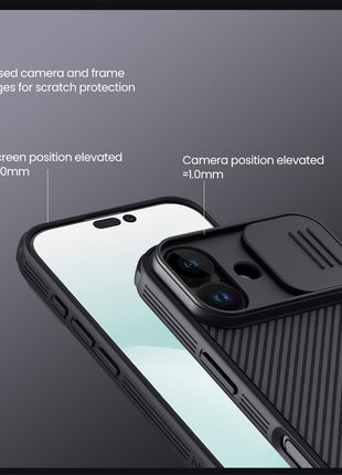 NILLKIN Camshield Pro for iPhone 17 Case Compatible with MagSafe TPU + PC Phone Cover with Slider Camera