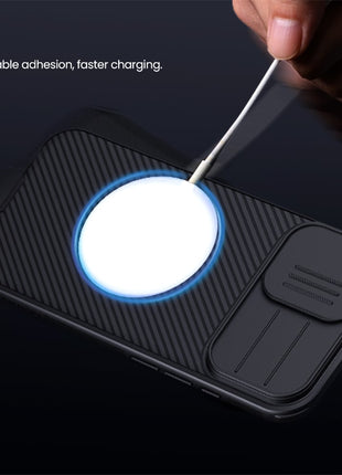 NILLKIN Camshield Pro for iPhone 17 Case Compatible with MagSafe TPU + PC Phone Cover with Slider Camera