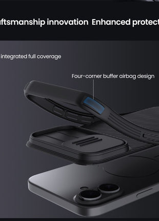 NILLKIN Camshield Pro for iPhone 17 Case Compatible with MagSafe TPU + PC Phone Cover with Slider Camera