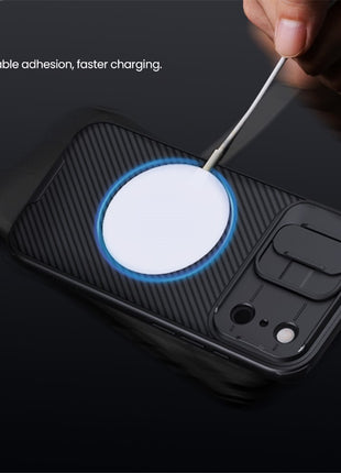 NILLKIN Camshield Pro for iPhone 17 Pro Case Compatible with MagSafe TPU + PC Phone Cover with Slider Camera