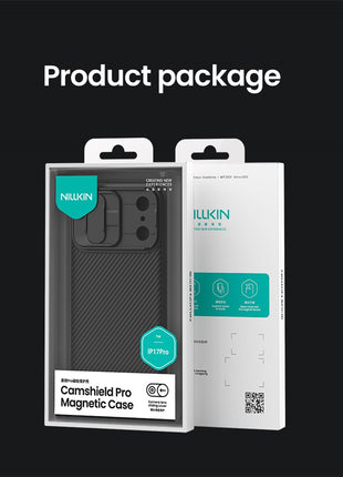 NILLKIN Camshield Pro for iPhone 17 Pro Case Compatible with MagSafe TPU + PC Phone Cover with Slider Camera