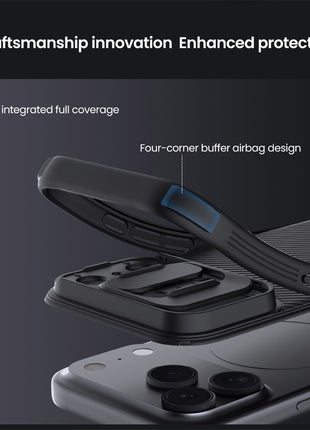 NILLKIN Camshield Pro for iPhone 17 Pro Case Compatible with MagSafe TPU + PC Phone Cover with Slider Camera