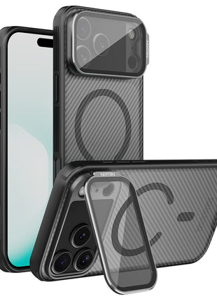 NILLKIN CamShield Prop Magnetic Series For iPhone 17 Pro Max Case TPU PC Phone Cover with Clear Camera Lid
