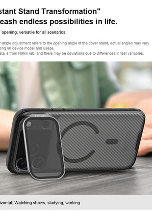 NILLKIN CamShield Prop Magnetic Series For iPhone 17 Pro Max Case TPU PC Phone Cover with Clear Camera Lid