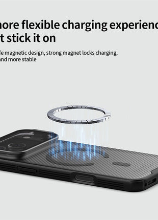 NILLKIN CamShield Prop Magnetic Series For iPhone 17 Pro Max Case TPU PC Phone Cover with Clear Camera Lid