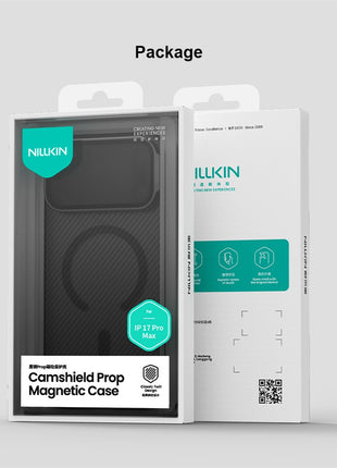 NILLKIN CamShield Prop Magnetic Series For iPhone 17 Pro Max Case TPU PC Phone Cover with Clear Camera Lid