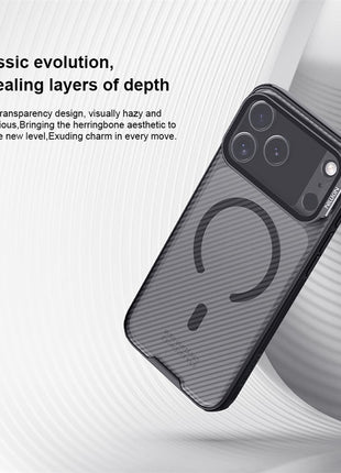 NILLKIN CamShield Prop Magnetic Series For iPhone 17 Pro Max Case TPU PC Phone Cover with Clear Camera Lid