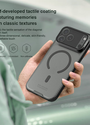 NILLKIN CamShield Prop Magnetic Series For iPhone 17 Pro Max Case TPU PC Phone Cover with Clear Camera Lid