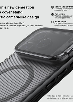 NILLKIN CamShield Prop Magnetic Series For iPhone 17 Pro Max Case TPU PC Phone Cover with Clear Camera Lid