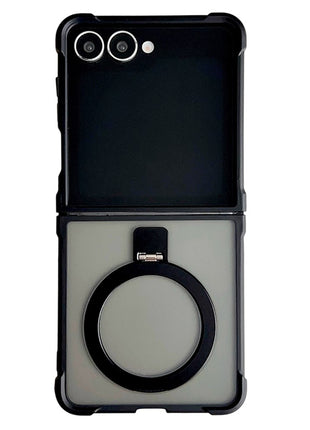 For Samsung Galaxy Z Flip7 5G Magnetic Case Kickstand Shockproof Matte PC + TPU Phone Cove