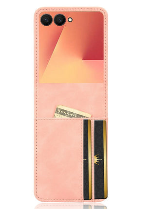 For Samsung Galaxy Z Flip7 5G Case Separable Design Card Slot Leather + PC Phone Cover