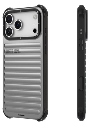 YOUNGKIT For iPhone 17 Pro Max Case Compatible with MagSafe Suitcase Texture IMD TPU Phone Cover