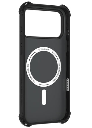 YOUNGKIT For iPhone 17 Pro Max Case Compatible with MagSafe Suitcase Texture IMD TPU Phone Cover