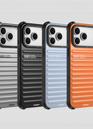 YOUNGKIT For iPhone 17 Pro Max Case Compatible with MagSafe Suitcase Texture IMD TPU Phone Cover