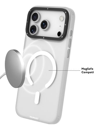 YOUNGKIT For iPhone 17 Pro Max Matte Case Compatible with MagSafe PET TPU Phone Cover