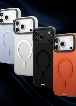 YOUNGKIT For iPhone 17 Pro Max Matte Case Compatible with MagSafe PET TPU Phone Cover