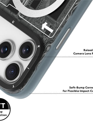 YOUNGKIT Technology Series for iPhone 17 Pro Max Magnetic Case Hard PC IMD Phone Cover