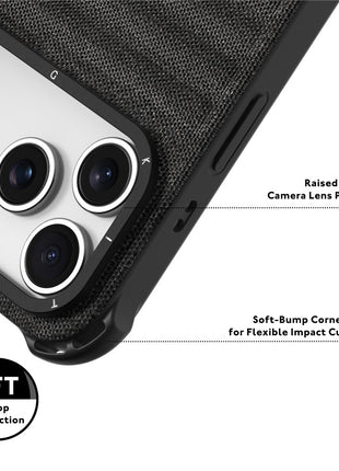 YOUNGKIT For iPhone 17 Pro Max Magnetic Case Jeans Cloth Texture TPU Canvas Phone Back Cover