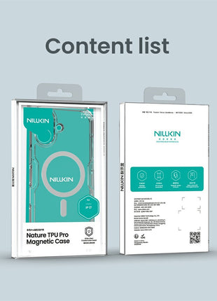 NILLKIN Nature Pro Series for iPhone 17 Case Compatible with MagSafe TPU + PC Ultra Clear Phone Case