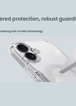NILLKIN Nature Pro Series for iPhone 17 Case Compatible with MagSafe TPU + PC Ultra Clear Phone Case