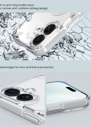 NILLKIN Nature Pro Series for iPhone 17 Case Compatible with MagSafe TPU + PC Ultra Clear Phone Case