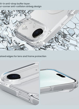 NILLKIN Nature Pro Series for iPhone Air Case Compatible with MagSafe TPU + PC Ultra Clear Phone Cover