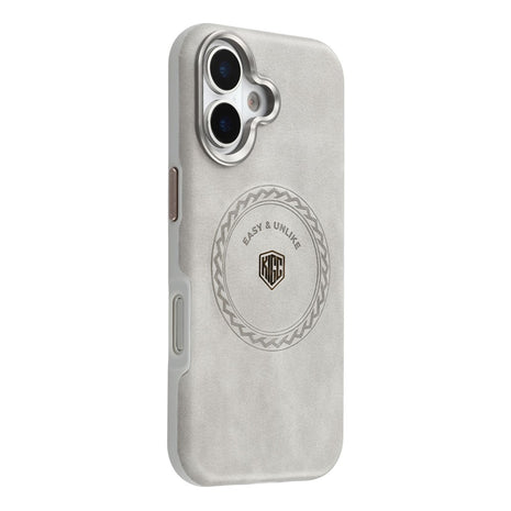 KIGC For iPhone 17 Case Compatible with MagSafe PU Leather TPU Phone Back Cover