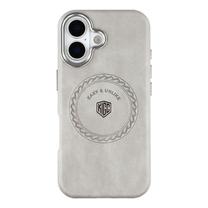 KIGC For iPhone 17 Case Compatible with MagSafe PU Leather TPU Phone Back Cover