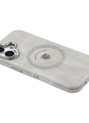 KIGC For iPhone 17 Case Compatible with MagSafe PU Leather TPU Phone Back Cover