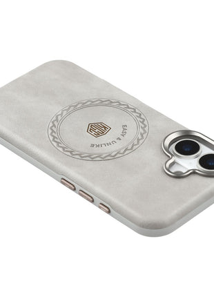 KIGC For iPhone 17 Case Compatible with MagSafe PU Leather TPU Phone Back Cover