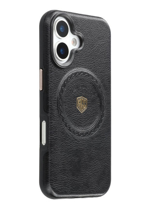 KIGC For iPhone 17 Case Compatible with MagSafe PU Leather TPU Phone Back Cover