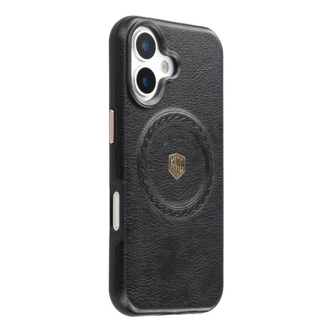 KIGC For iPhone 17 Case Compatible with MagSafe PU Leather TPU Phone Back Cover