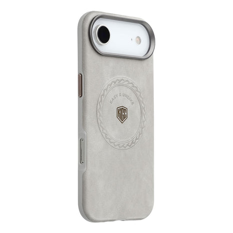 KIGC For iPhone Air Case Compatible with MagSafe PU Leather TPU Phone Back Cover