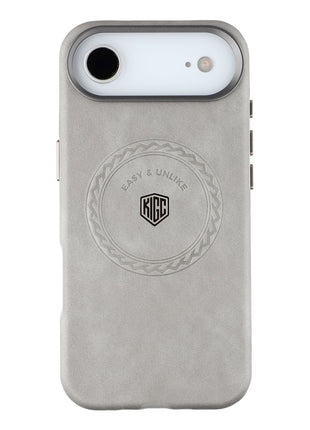 KIGC For iPhone Air Case Compatible with MagSafe PU Leather TPU Phone Back Cover