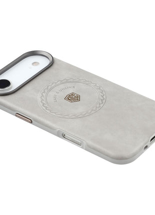 KIGC For iPhone Air Case Compatible with MagSafe PU Leather TPU Phone Back Cover