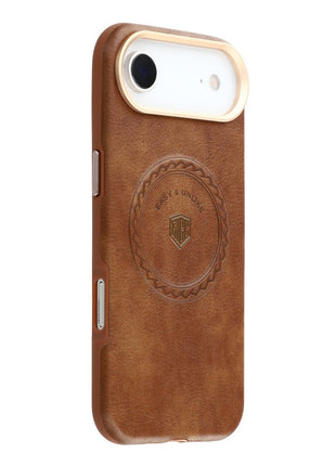 KIGC For iPhone Air Case Compatible with MagSafe PU Leather TPU Phone Back Cover