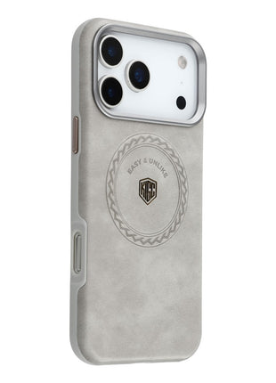 KIGC For iPhone 17 Pro Max Case Compatible with MagSafe PU Leather TPU Phone Back Cover