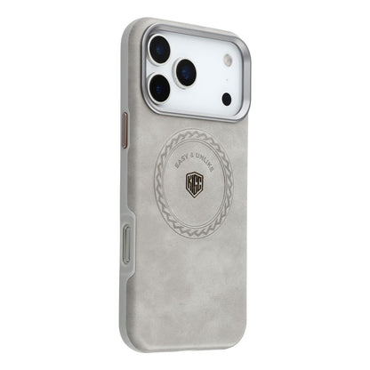 KIGC For iPhone 17 Pro Max Case Compatible with MagSafe PU Leather TPU Phone Back Cover