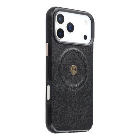 KIGC For iPhone 17 Pro Max Case Compatible with MagSafe PU Leather TPU Phone Back Cover