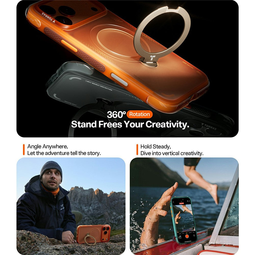 TORRAS Ostand Q3 Air iPhone 17 Pro Max Case