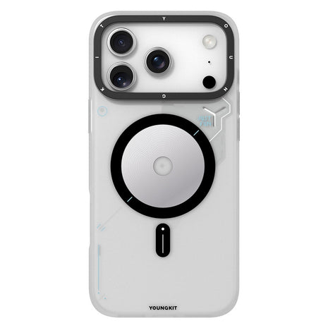 YOUNGKIT For iPhone 17 Pro Magnetic Case Unique Disc Design TPU + PC Phone Back Cover