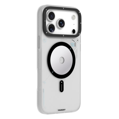YOUNGKIT For iPhone 17 Pro Magnetic Case Unique Disc Design TPU + PC Phone Back Cover