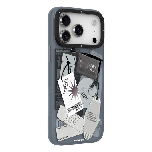 YOUNGKIT Interdimensional Series For iPhone 17 Pro Max Magnetic Case Matte TPU IMD Phone Back Cover